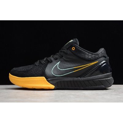 Nike Erkek Zoom Kobe 4 Protro Siyah / Yeşil / Altın Basketbol Ayakkabısı Türkiye - PWXX9ZDX